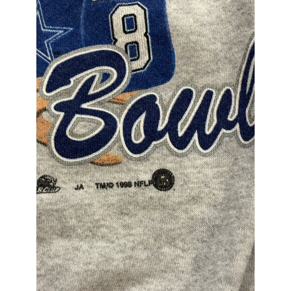Vtg 1998 Dallas Cowboys All I want for Christmas is a Super Bowl Sweatshirt XL - Picture 6 of 7